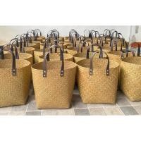 ราคา กระเป๋าสานกระจูดสายหนัง ขนาด 8x10นิ้ว (28961655532)