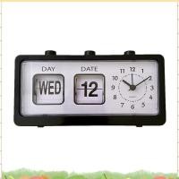 ราคา Super นาฬิกาปลุกกล Novelty Flip Clock เดสก์ท็อปนาฬิกาดิจิตอลพร้อมปฏิทินนาฬิกาตกแต่งบ้าน Retro Decor (53607600585)