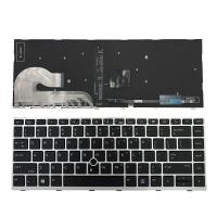 ราคา ใหม่สําหรับ HP EliteBook 840g5 840 G6 846 G5 745 G5 G6 US แป้นพิมพ์แล็ปท็อปกรอบเงิน (48958789006)
