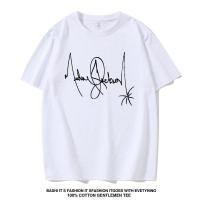ราคา ที่ระลึก Michael Jackson Michael Jackson เสื้อยืดแขนสั้นผู้ชายผู้หญิงผ้าฝ้ายแท้กีฬาเสื้อยืดครึ่งแขน (56360194228)