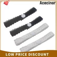 ราคา ACECINAR 2 ชิ้นสั้นความยาวแขน, Punch-ฟรีปรับเสื้อแขนผู้ถือ,แฟชั่นลูกไม้ยืดหยุ่นสีทึบยืด Cuff Fasteners (53710498217)