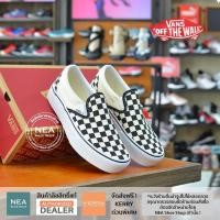 ราคา [ลด30% เก็บโค้ด 4100FASHDD] Vans Classic Slip-On Platform Checkerboard - Black/White [U] NEA รองเท้า แวนส์ แท้ (17880836236)
