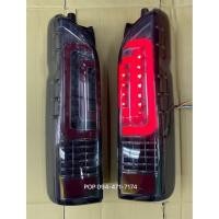 ราคา ไฟท้ายแต่ง รถตู้ โตโยต้าcommuter ลาย BAR โคม led ปี 2010 - 2018 สี SMOKE hiace commuter TOYOTA COMMUTER HIACE 2010-2018 (10215158891)