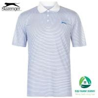 ราคา เสื้อยืดโปโลผู้ชาย Slazenger Micro Stripe Golf ไซส์ยุโรป (สีรอยัล) (47054184676)