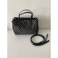 ราคา (มือสอง) Kate Spade กระเป๋าสะพายลายจุด ของแท้สภาพดี Kate Spade Black and White Polka Dot Shoulder Bag (45500626093)