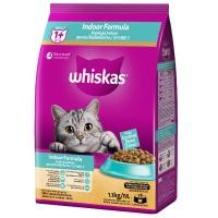 ราคา วิสกัสสูตรแมวโตสูตรเลี้ยงในบ้านอาหารแมวชนิดเม็ด1.1กก. Whiskas Cat Adult Indoor Cat Food Pocket 1.1kg [8853301143981 ] (42129657363)