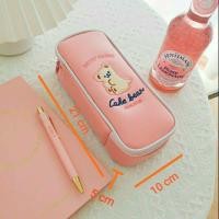 ราคา กระเป๋าดินสอลายหมีสีชมพู (3338180720)