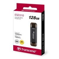 ราคา EXT SSD TRANSCEND 128GB/256GB/512GB/1TB BLACK (ESD310C) USB 3.2 / USB Type-C / USB Type-A (27114849730)