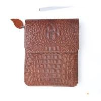 ราคา กระเป๋าสะพายหนังแท้ 100 % ข้างผู้ชาย ผู้ชาย หนังวัวอัดลายจระเข้ (6617000857)