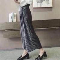 ราคา กางเกงกำมะหยี่อัดพลีท (154401219)