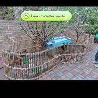 ราคา รั้วขาวสำหรับเลี้ยงไก่เคลื่อนย้ายได้ ทนทาน สานด้วยมือ รั้วไม้ไผ่พับได้สำหรับลูกไก่ ใช้ในบ้าน สนามหญ้า ตั้งขาย (57111157669)
