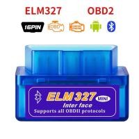ราคา เครื่องสแกนเนอร์วินิจฉัยรถยนต์ ELM327 บลูทูธไร้สาย V2.1 OBD2 OBD II OBD2 ขนาดเล็ก (23765787862)