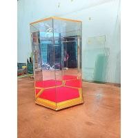 ราคา ตู้กระจกครอบพระขนาด5.5×5.5×9นิ้วหกเหลี่ยมเงาสามด้าน (3851557585)