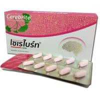 ราคา Cerebrite "เซเรไบร์ท" ใบแป๊ะก๊วยสกัดผสมโสมสกัด เลซิตินและน้ำมันปลาทูน่า (อาหารเสริมบำรุงสมอง) (5211886933)