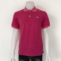 ราคา เสื้อโปโล คอคลีป สีชมพู สีพื้นคอคลีปแบบชาย เป็นทรงตรงมาตรฐาน ไม่มีกระเป๋าที่หน้าอก เนื้อผ้านุ่ม สวมใส่สบาย (9793352340)