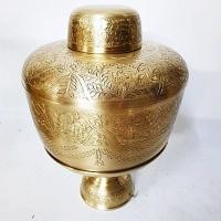 ราคา ขันพานฝาปิด 7 นิ้ว ตอกลายคันฉ่อง ร้อยมาลัย (19834419026)