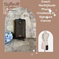 ราคา Coach North/South Phone Crossbody In Signature Canvas ของแท้100% phone bag จาก Coach (20044274851)