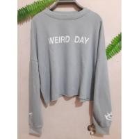ราคา Preloved PULL & BEAR CROP SWETER/ สเวตเตอร์แบรนด์/ PULL & BEAR SWETER (15564648139)