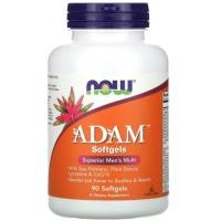 ราคา ADAM Men's Multivitamin (90/180 Softgels) by NOW Foods (50207512455)
