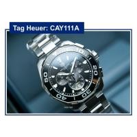 ราคา นาฬิกา แทคฮอยเออร์ Tag Heuer Aquaracer 43mm ควอตซ์ จับเวลา สีดำ สายเหล็ก ประกันศูนย์ CAY111A [Avid Time ของแท้ 100%] (5660531610)