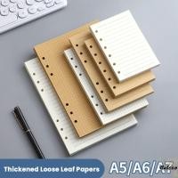 ราคา BOLSACF 80Sheets Notebook Refill Paper, A5/A6/A7 แนวนอน Line/Blank Loose Leaf Paper, คุณภาพสูงกระดาษคราฟท์ Notepad ภายในกระดาษของขวัญ (55011573902)