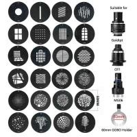 ราคา 58 โกโบกลมสแตนเลสขนาด มม. สำหรับคอนเดนเซอร์ออปติคอลหรือไฟฉาย LED มี 48 รูปแบบให้เลือก 24 ชิ้น เหมาะ (42208695661)