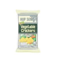 ราคา [สินค้าส่งด่วน] ฮับเส็งขนมปังกรอบโรยผัก 330ก. HUP SENG VAGETABLE CRACKERS 330 G. (55662051722)