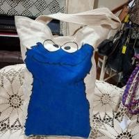ราคา ELMO COOKIE MONSTER CANVAS BAG PRELOVED FAIR ใช้แล้ว (24788324792)