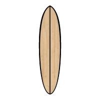 ราคา Wooden Longboard Paddle Board SUP Surfboard Stand Up Paddle Boards (27543824948)