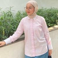 ราคา KEMEJA Sihka - ลายทางสีชมพู | เสื้อเชิ้ตลาย / เสื้อเชิ้ตลาย / เสื้อเชิ้ตลาย / เสื้อเชิ้ตสีชมพูผู้หญิง (27473045942)