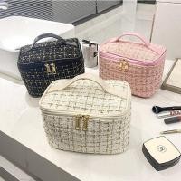 ราคา makeup bag กระเป๋าผ้าอนามัย กระเป๋าใส่เครื่องสำอางสไตล์ชาแนลขนาดเล็กที่นิยมในโลกออนไลน์แบบพกพาความจุขนาดใหญ่กระเป๋าเก็บเครื่องสำอางสำหรับเดินทางแบบพกพา (55810272751)