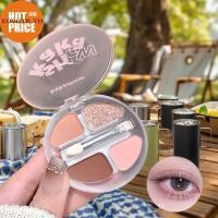 ราคา XOITR 4 Color Eyeshadow Palette Blush Eyeliner Eyeshadow Silkworm Highlight Brighten Contour Long-lasting Natural Makeup TH (45461859214)