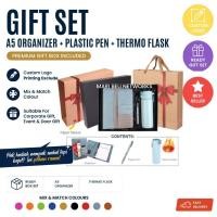 ราคา SET 3 IN 1 PREMIUM THERMO FLASK + อวัยวะขนาด A5 + ปากกาพลาสติก พิมพ์แบบกําหนดเอง EXCLUDE (52061522561)