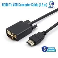 ราคา High Speed 1.8M HDMI 1.4 to VGA Converter Adapter HDMI to VGA Cable for Projector Laptop and Monitor (41205854730)