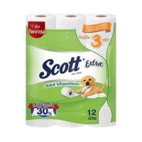ราคา สก๊อตต์ เอ็กซ์ตร้า กระดาษชำระยาว3เท่า Scott Extra Toilet Tissue Long 3X 12Pcs. (48409462058)