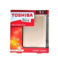 ราคา 1 TB. Ext. 2.5'' Toshiba Canvio Alumy (Gold, USB3) (910394039)