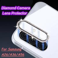 ราคา SAMSUNG เพชรกล้องเลนส์ป้องกันสําหรับsamsung A26 A36 A56 5GหรูหราGitterแหวนเลนส์โลหะแหวนแก้วกรณีฝาครอบ (26081229448)