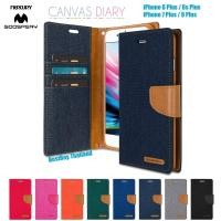 ราคา MERCURY เคส iPhone SE2 / 6 / 7 / 8 / 6 Plus / 7 Plus / 8 Plus เคสฝาพับ Goospery Canvas Diary (แบบแม่เหล็ก) ของแท้% (2864006150)