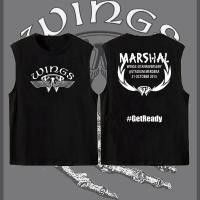 ราคา New Baju WINGS Rock Band Vest Karimake เสื้อยืด Rock พิมพ์ผู้ใหญ่ผ้าฝ้ายแขนกุด 04 S-3XL (49107264378)