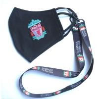 ราคา ผ้าปิดจมูก ปิดปากปักลายลิเวอรพูลสีดำ พร้อมสายคล้องคอ (5154582953)
