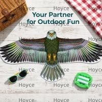 ราคา HOYCE Flying Hawk Kite, Anti Bird ของเล่นบินกลางแจ้ง 1.1m Flat Eagle Kite, ขนาดใหญ่สาย Emulation Bird Scarer ไดรฟ์สวน Yard (57411455953)