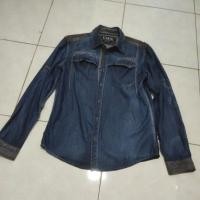 ราคา KEMEJA Preloved เสื้อเชิ้ตยีนส์แขนยาวผู้ชาย ไซส์ M (20338523059)