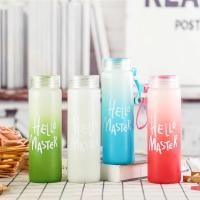 ราคา [ซื้อขวดน้ําแก้ว 3 Hello Master 400ml ปลอดภัยและดีต่อสุขภาพ 5 สี unisex Harrys Bottle (53556129598)