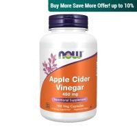 ราคา NOW Foods, Apple Cider Vinegar- 450 mg, 180 Caps (25702151233)