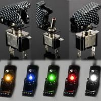 ราคา AEST_12V 20A รถฝาครอบอัตโนมัติไฟ LED SPST Toggle Rocker เปิด/ปิดสวิตช์ควบคุม (42665836253)