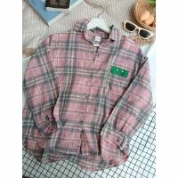 ราคา เสื้อเชิ้ตแขนยาวลายสก็อต มือสอง (24832418483)