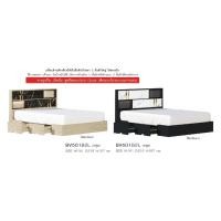 ราคา รางลิ้นชักแบบ Soft Close หัวเตียงมีไฟเตียง 5 ฟุต-6ฟุตไม่รวมที่นอน รุ่น BV501B2L BV601B2L(สินค้าแพ็คกล่อง) (25642904314)