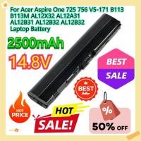 ราคา สําหรับ Acer Aspire One 725 756 V5-171 B113 B113M AL12X32 AL12A31 AL12B31 AL12B32 AL12B32 แบตเตอรี่แล็ปท็อป 14.8V 2500mAh (51062140456)