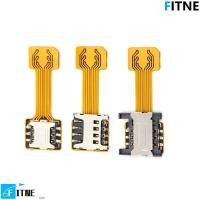 ราคา FITNE เครื่องอ่านการ์ด Nano Mini Card Double Dual-Sim Nano Sim Extension Extension Adapter อะแดปเตอร์การ์ด Micro SD (46960461027)