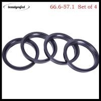 ราคา [Beautyoufeel] 4 ชิ้น 66.6-57.1 มิลลิเมตรล้อพลาสติก Bore Center Collar Hub Centric แหวน (56760693164)
